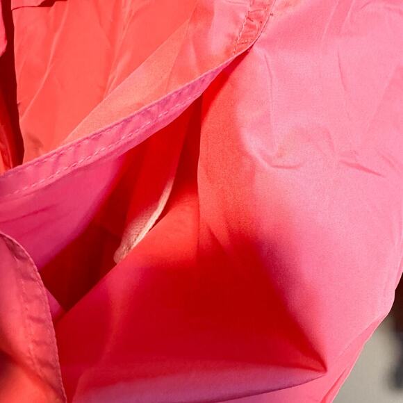 Champion Pink Packable Windbreaker Jacket Water Resistant Mirrored Logo Size M - Picture 10 of 13